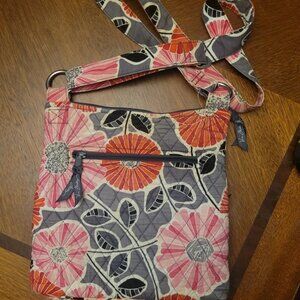 Vera Bradley Cherry Blossoms Quilted Crossbody Purse Shoulder Bag Adjustable